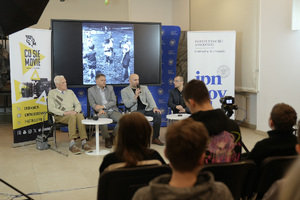 Pokaz filmu i dyskusja o filmie poświęconym dowódcy Plutonu Głuchoniemych AK. Fot. Jacek Persa (IPN)